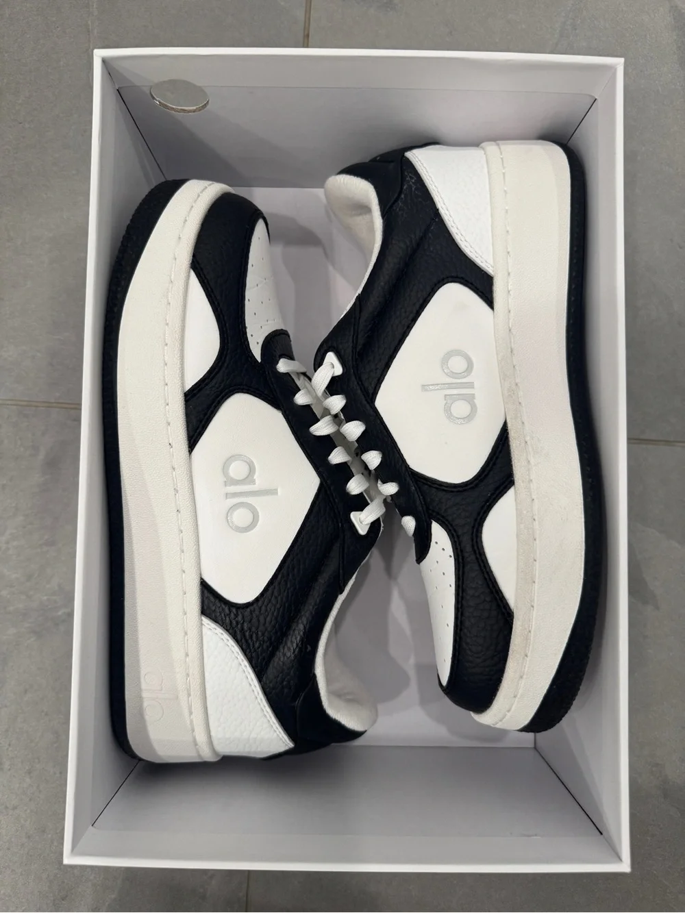 ALO Yoga Black and White 'Recovery Mode' Sneakers